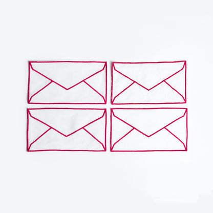 Special Letter Cocktail Napkins, Set of 4
